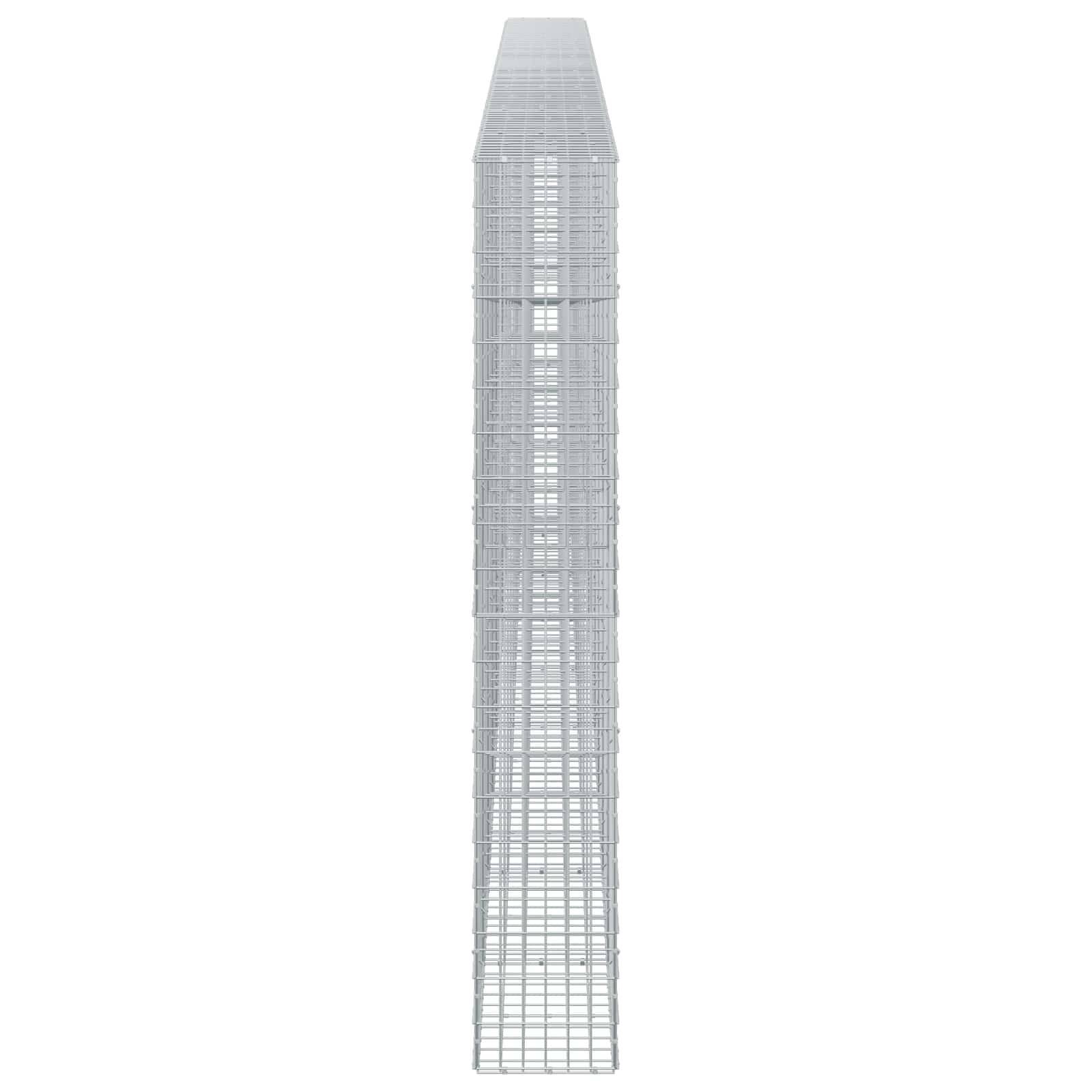 Hohes, enges modernes Hochhaus in hellem Grau auf weißem Hintergrund dargestellt, gezeigt als Frontansicht oder architektonisches Modell.