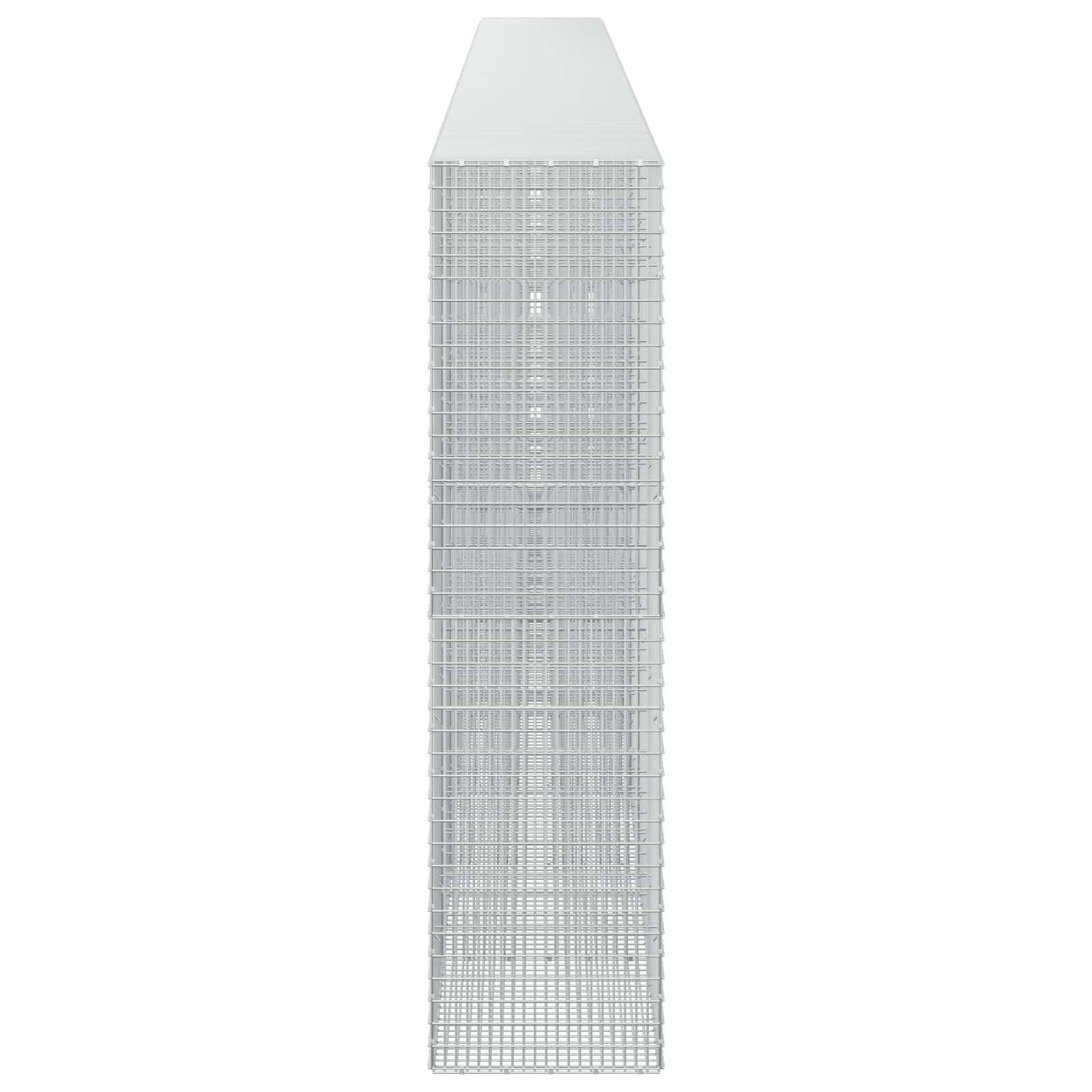 Ein hohes, schlankes Glasgebäude mit flacher, sich verjüngender Spitze, isoliert vor weißem Hintergrund dargestellt.