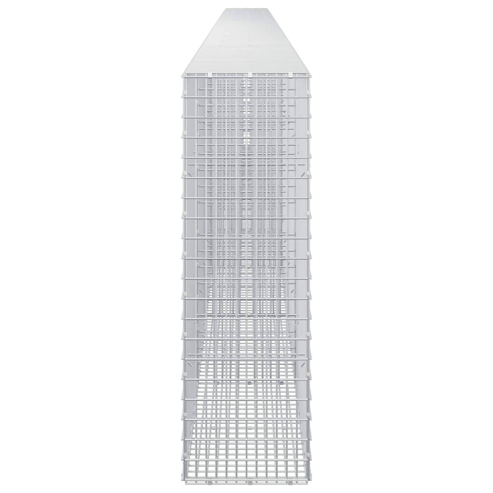 Hohes weißes architektonisches Turmmodell mit verjüngter Spitze und gitterartiger Fassade, Vorderansicht auf neutralem Hintergrund gezeigt.