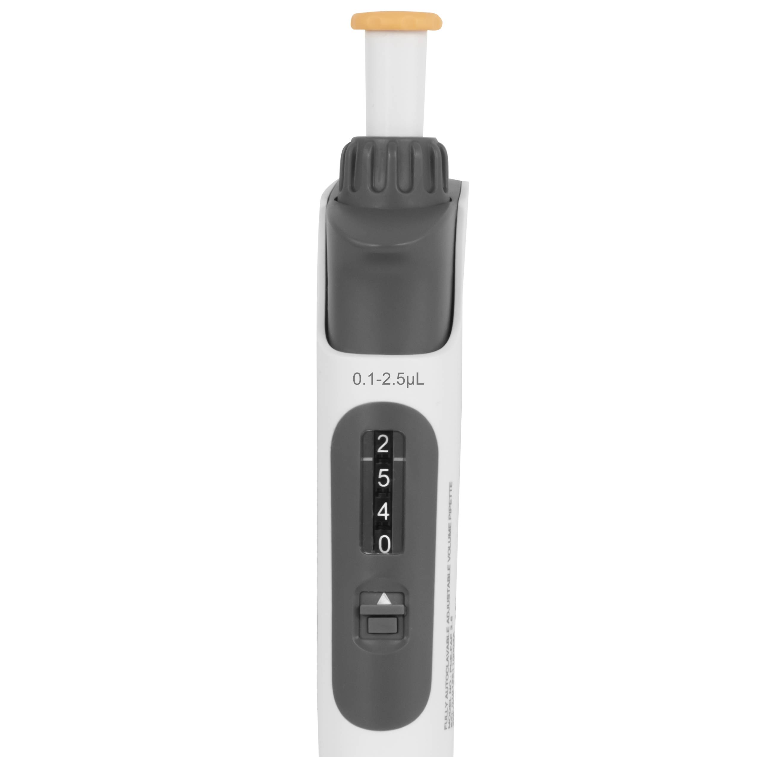 PCE Instruments autoklavierbare Pipette PCE-FAP 2.5 |Prüfvolumen 0,25 µL 1,25 µL 2,5 µL |Vollständig autoklavierbar
