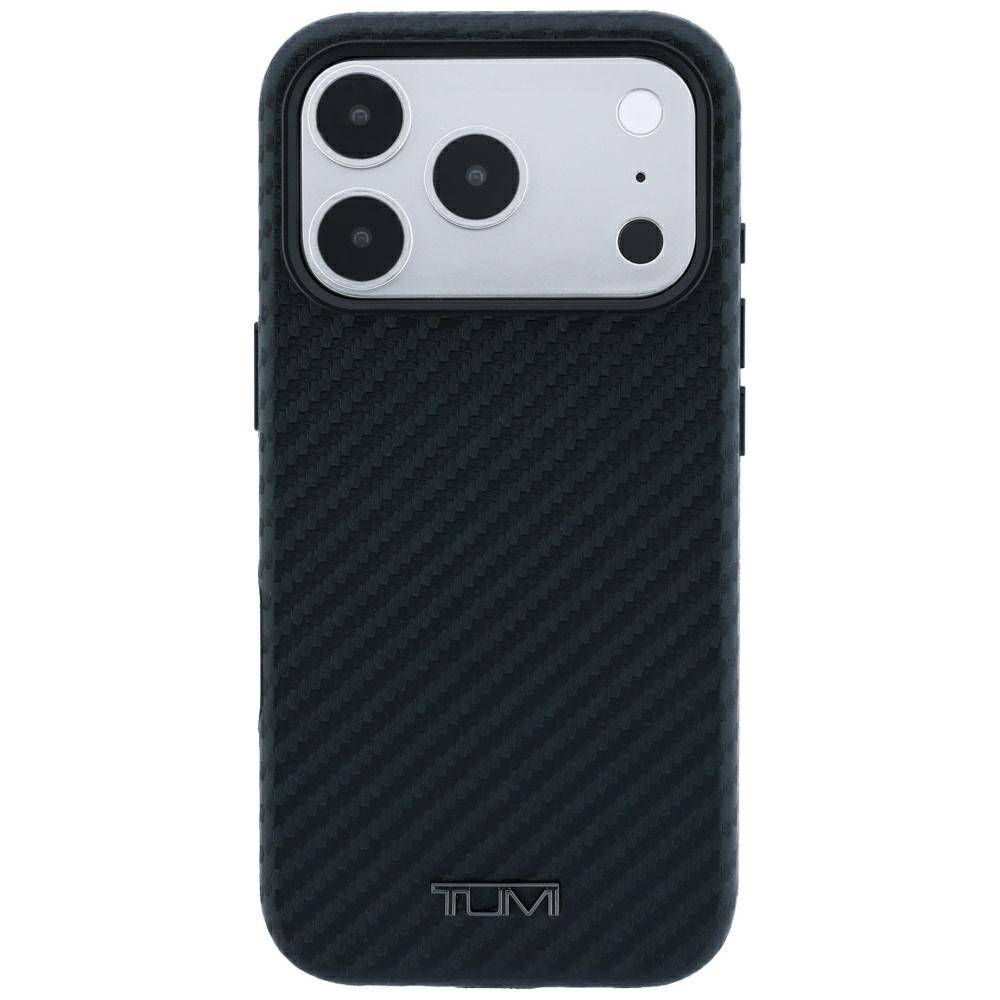 Tumi Hülle iPhone 17 / 18 Pro Max MagSafe Carbon-Look schwarz sportlich Logo