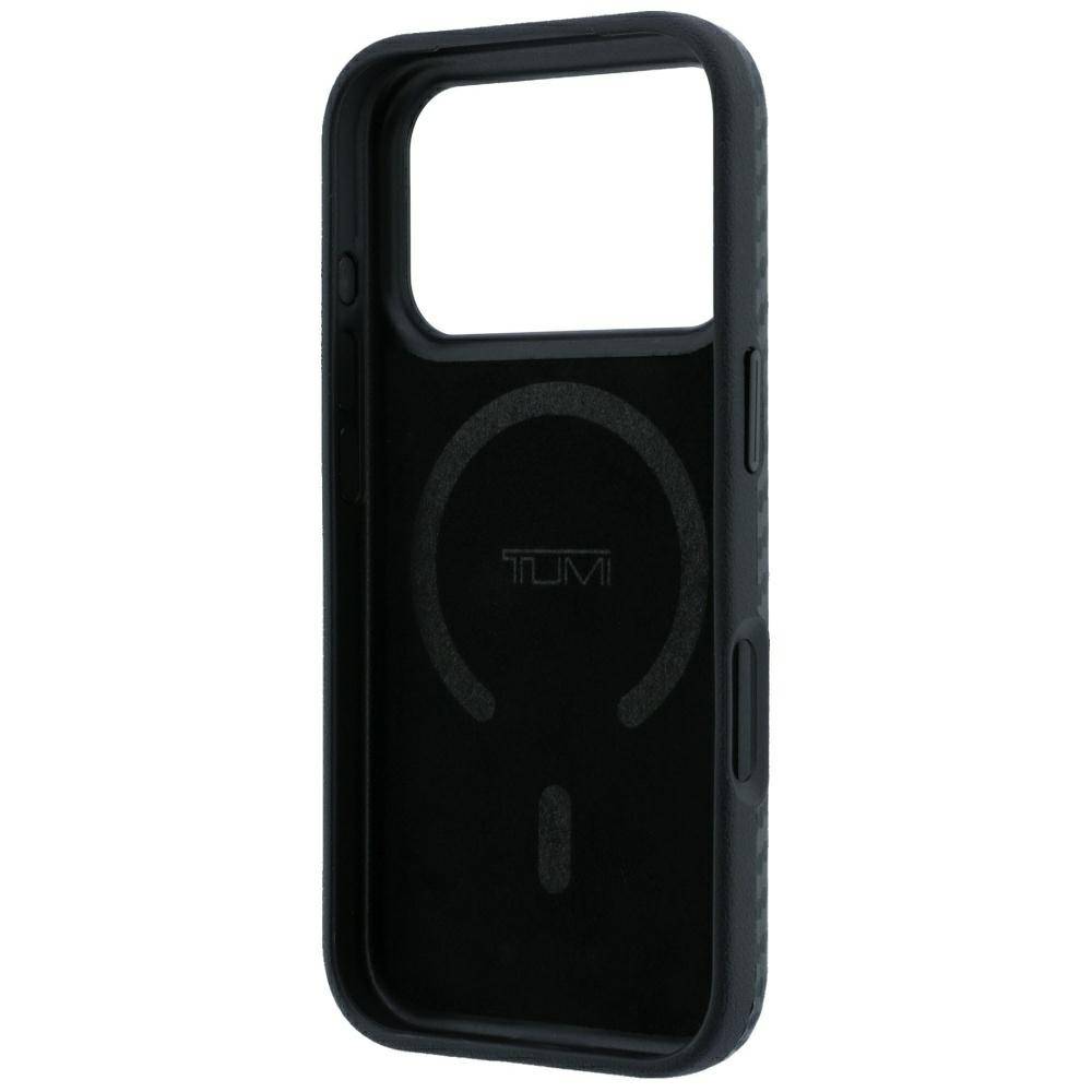 Tumi Hülle iPhone 17 / 18 Pro Max MagSafe Carbon-Look schwarz sportlich Logo