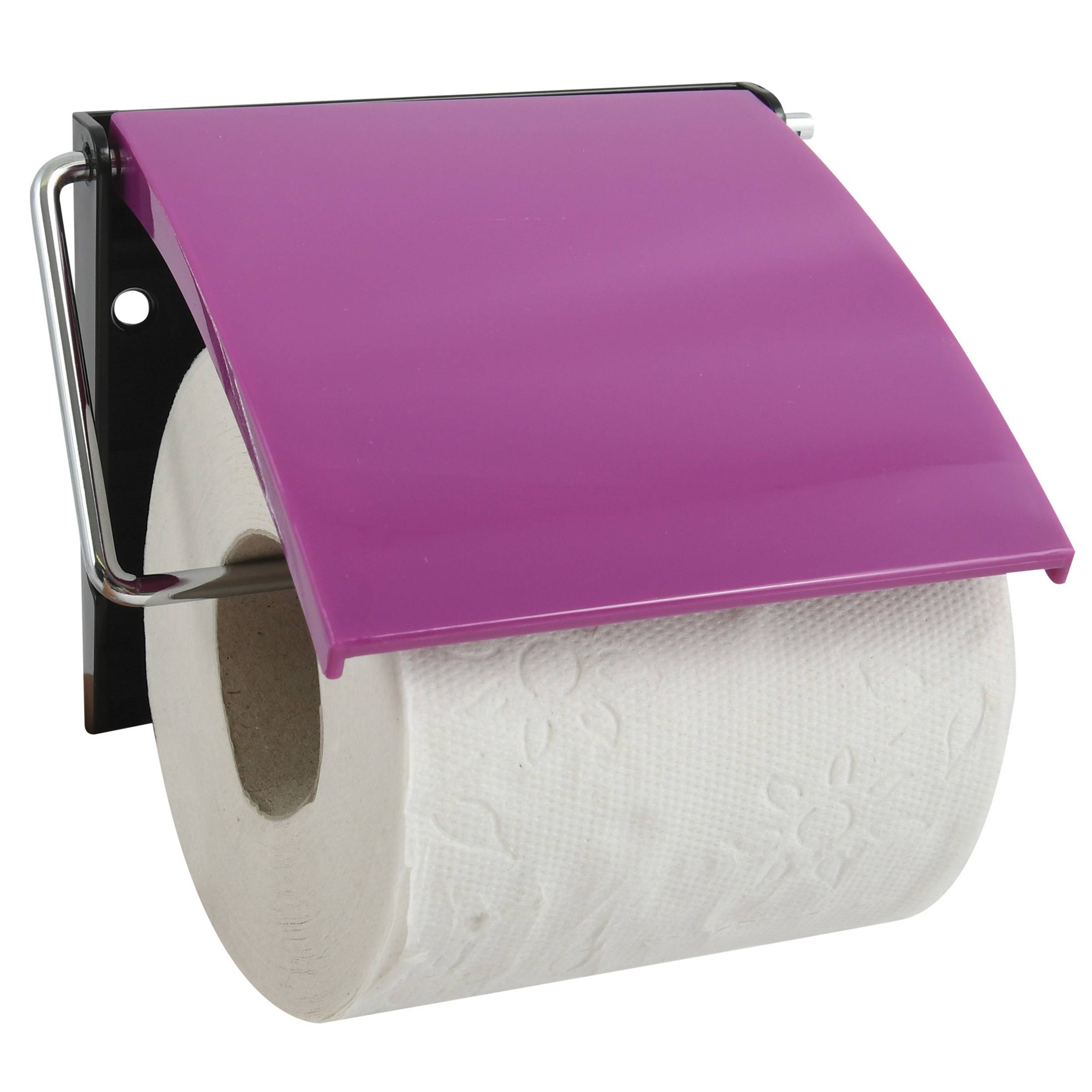 MSV Bad Serie "Lila" Toilettenpapierhalter WC Rollenhalter Papierhalter Klopapierhalter