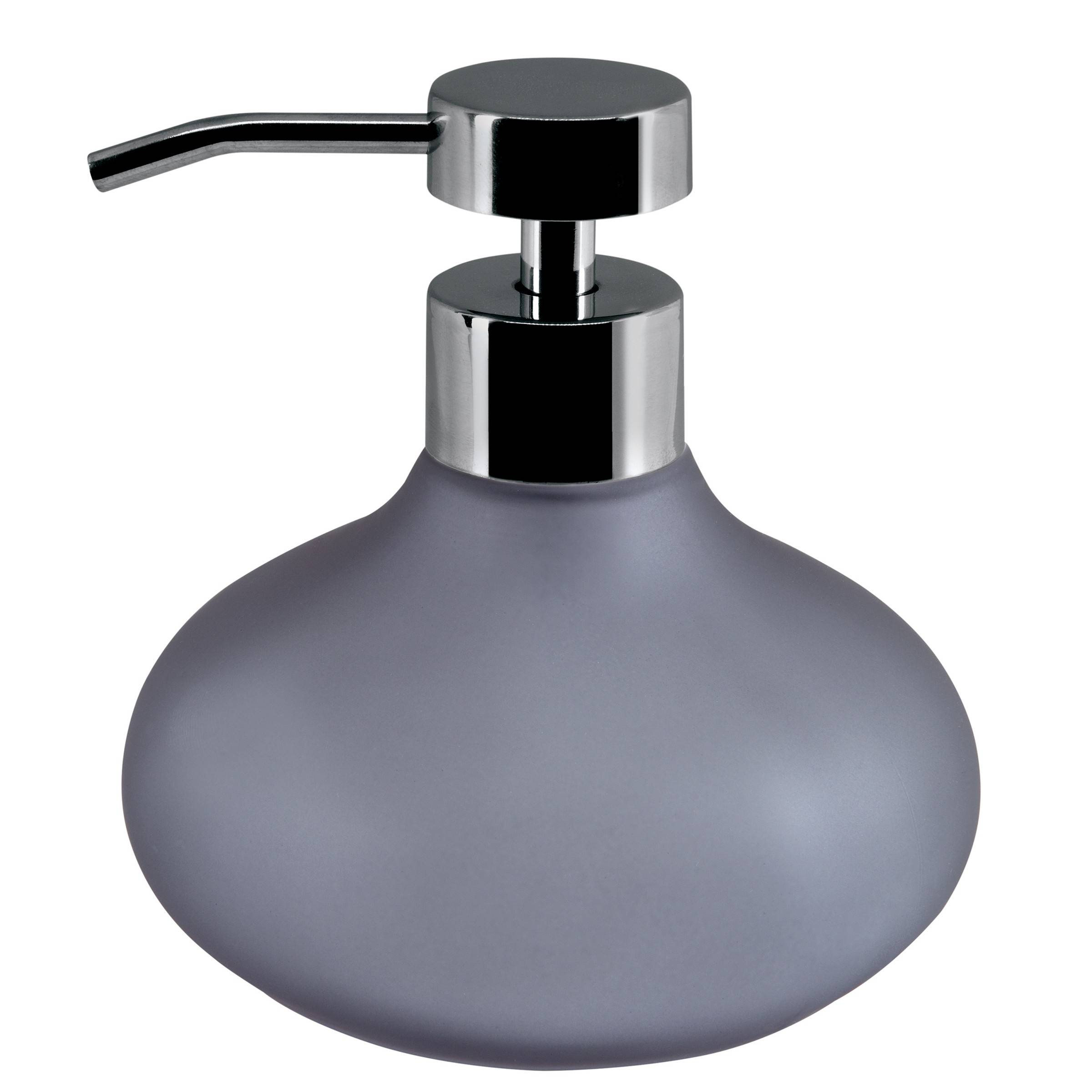 Spirella Seifenspender "Mala" Glas Flüssigseifen-Spender 270ml Grau