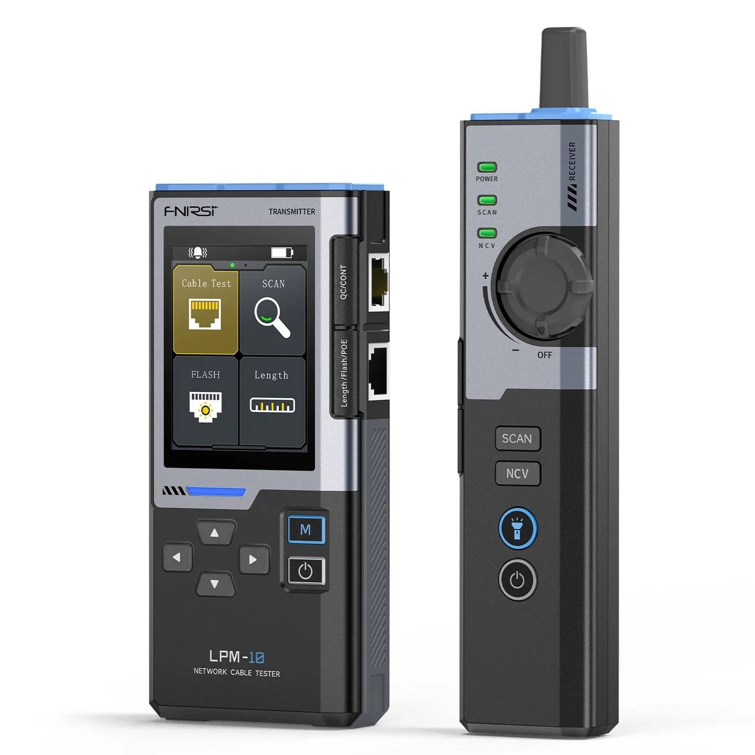 FNIRSI LPM-10A Netzwerkkabel-Tester und Leitungssucher mit PoE-Test und Farbdisplay
