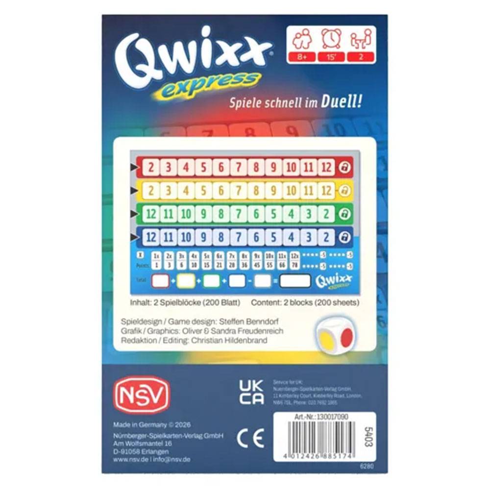 NSV Qwixx Express - Ersatzblöcke
