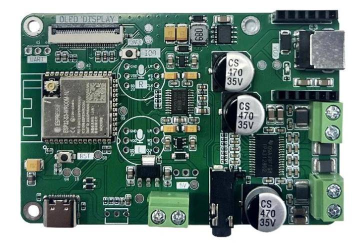 Elecrow Amped-ESP32 Audio-Board, ESP32, I2S, PCM5100, TPA3128 Class D Verstärker, 8MB PSRAM, USB-C - Auswahl: ESP32-S3 - Antenne: Externe Antenne