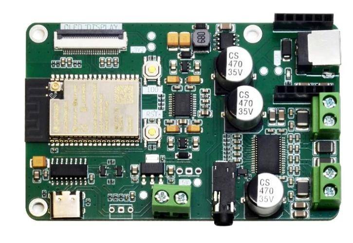 Elecrow Amped-ESP32 Audio-Board, ESP32, I2S, PCM5100, TPA3128 Class D Verstärker, 8MB PSRAM, USB-C - Auswahl: ESP32-S3 - Antenne: Externe Antenne