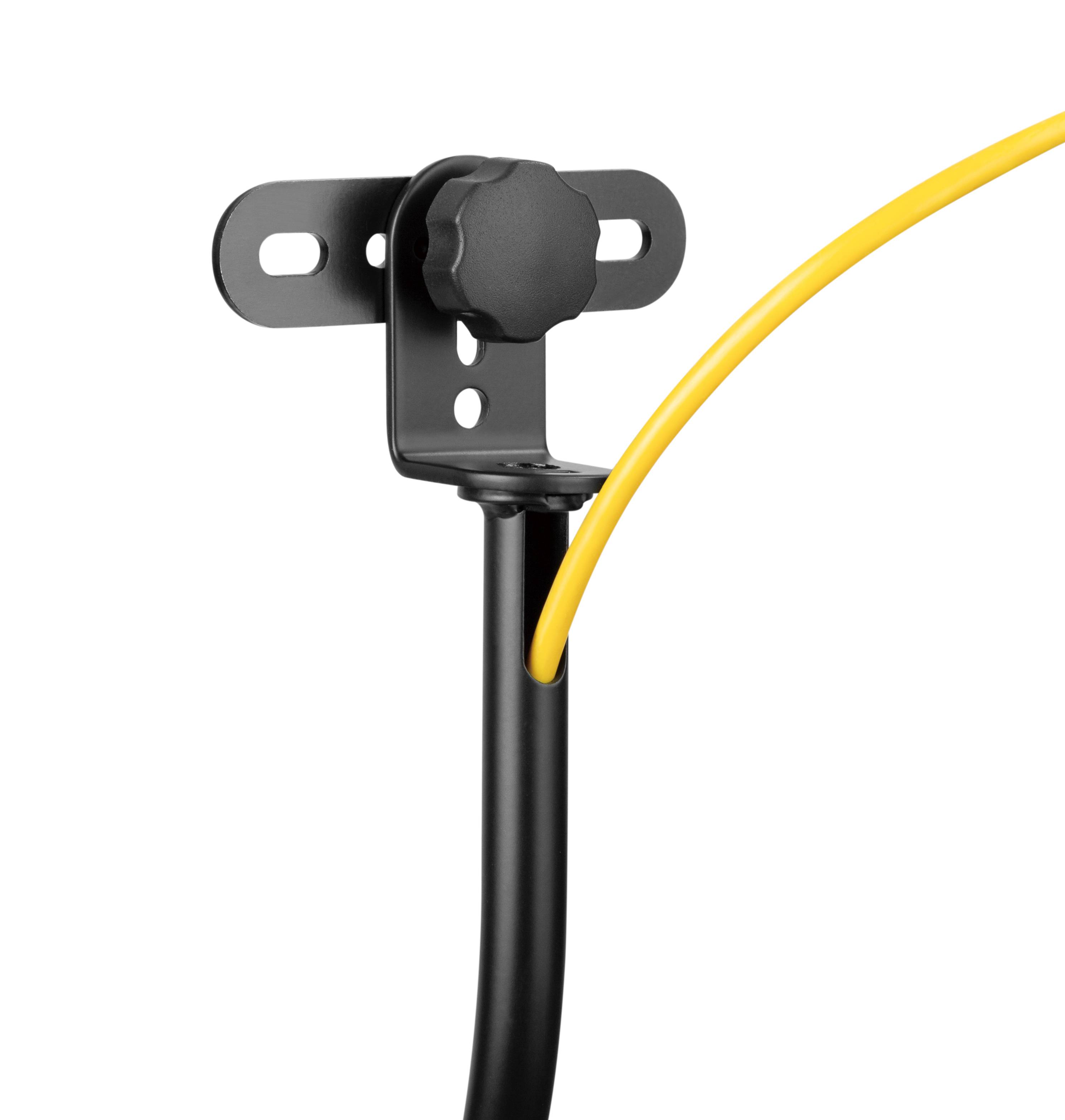 2 Lautsprecherständer - Universal für Satelliten Surround Boxen Schwarz je 4,5 kg belastbar von HALTERUNGSPROFI
