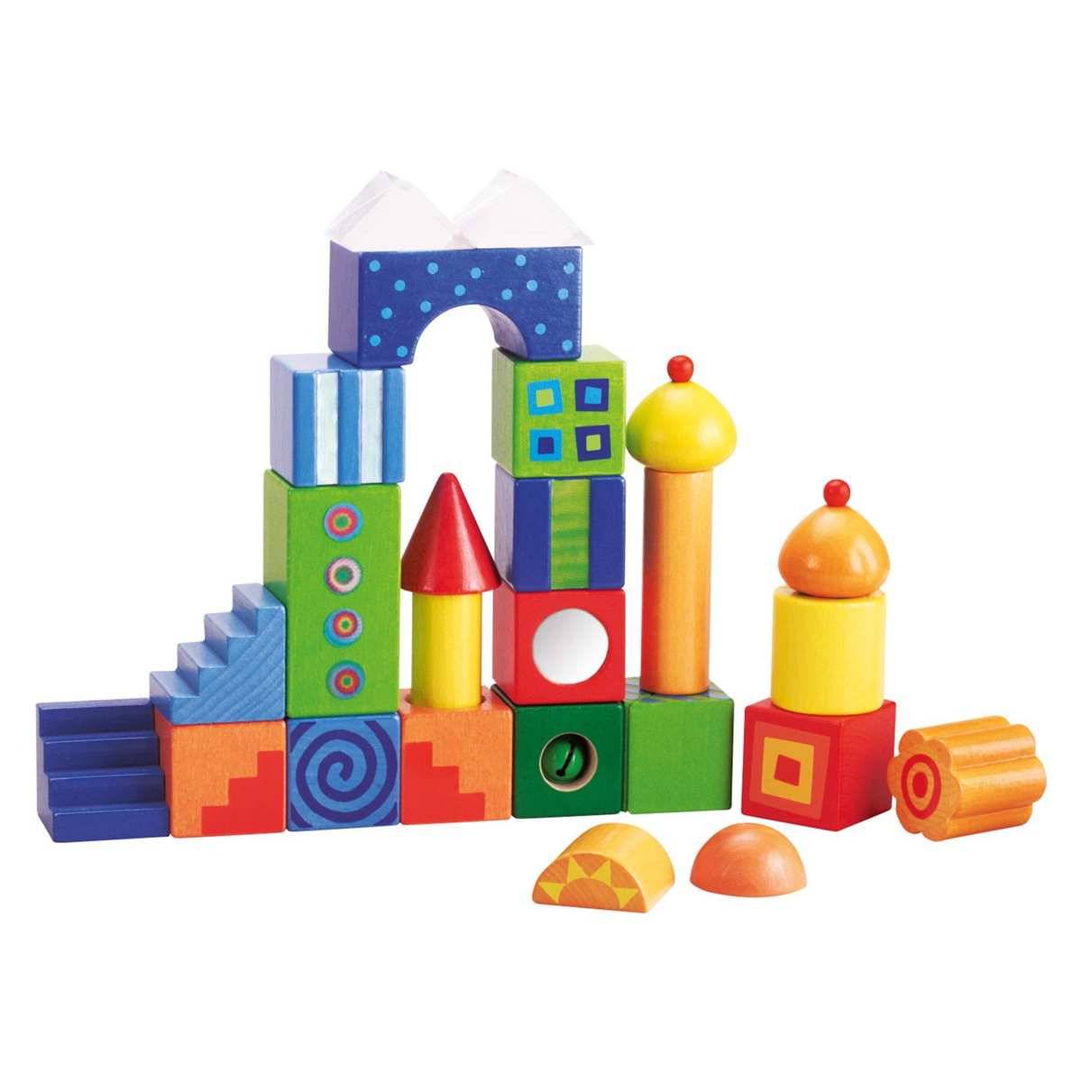 HABA 2297 Fantasiesteine, Bausteine Multicolor ab 18 Monate