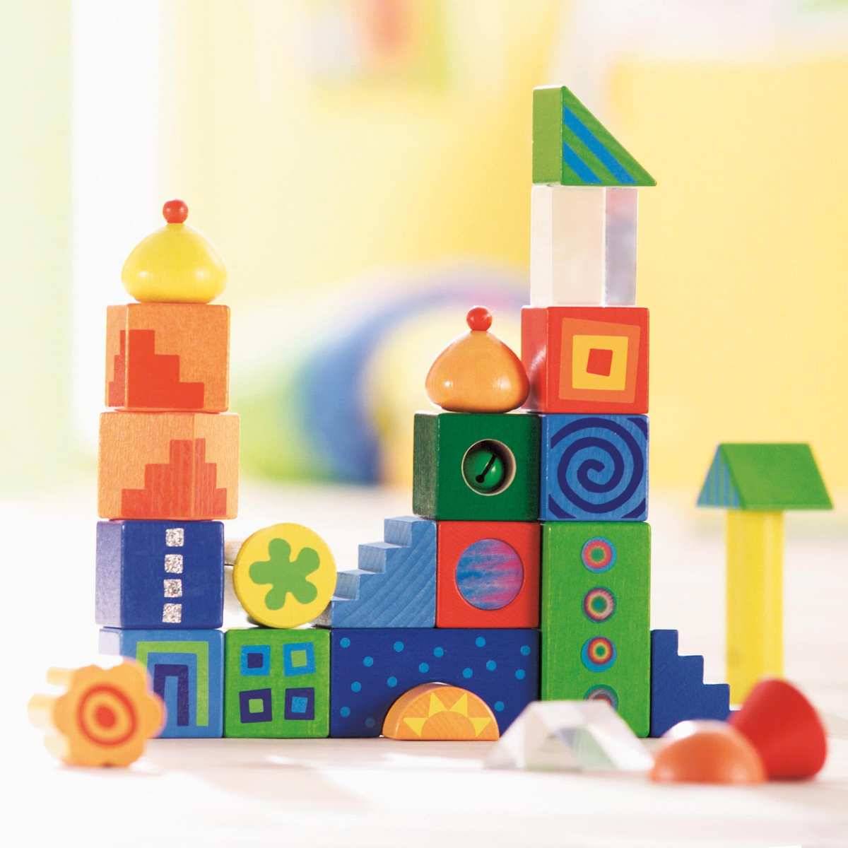 HABA 2297 Fantasiesteine, Bausteine Multicolor ab 18 Monate