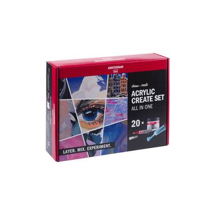 ROYAL TALENS AMSTERDAM Acrylfarben Create-Set, 20-teilig