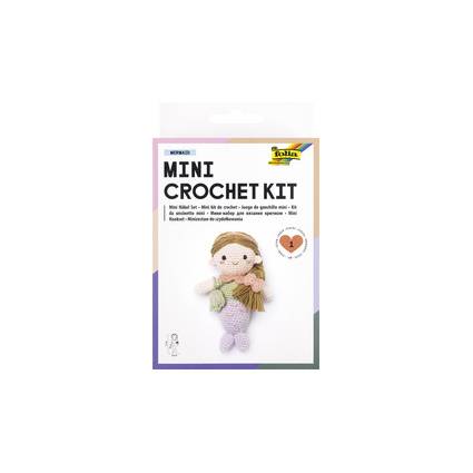 folia Mini-Häkelset "MERMAID", Meerjungfrauen-Motiv