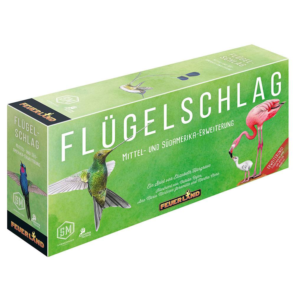 Grüne Feuerland-Spielschachtel mit dem Titel 