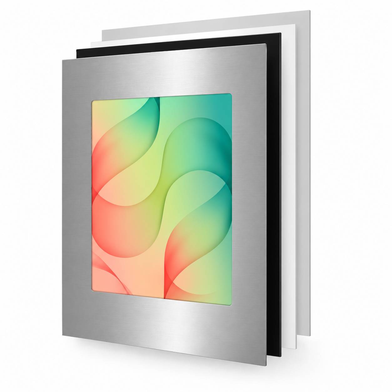 TabLines TWE143E Tablet Wandeinbau für Samsung Tab S12+ 12.6, Edelstahl