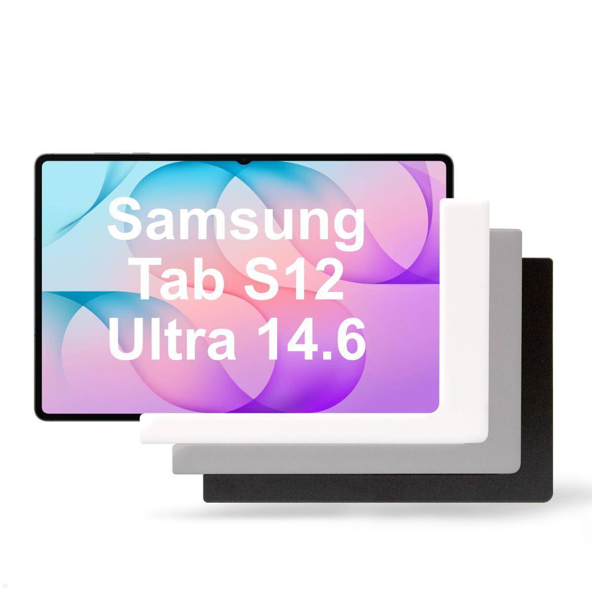 TabLines TWP058B Tablet Wandhalterung für Samsung Tab S12 Ultra 14.6, schwarz