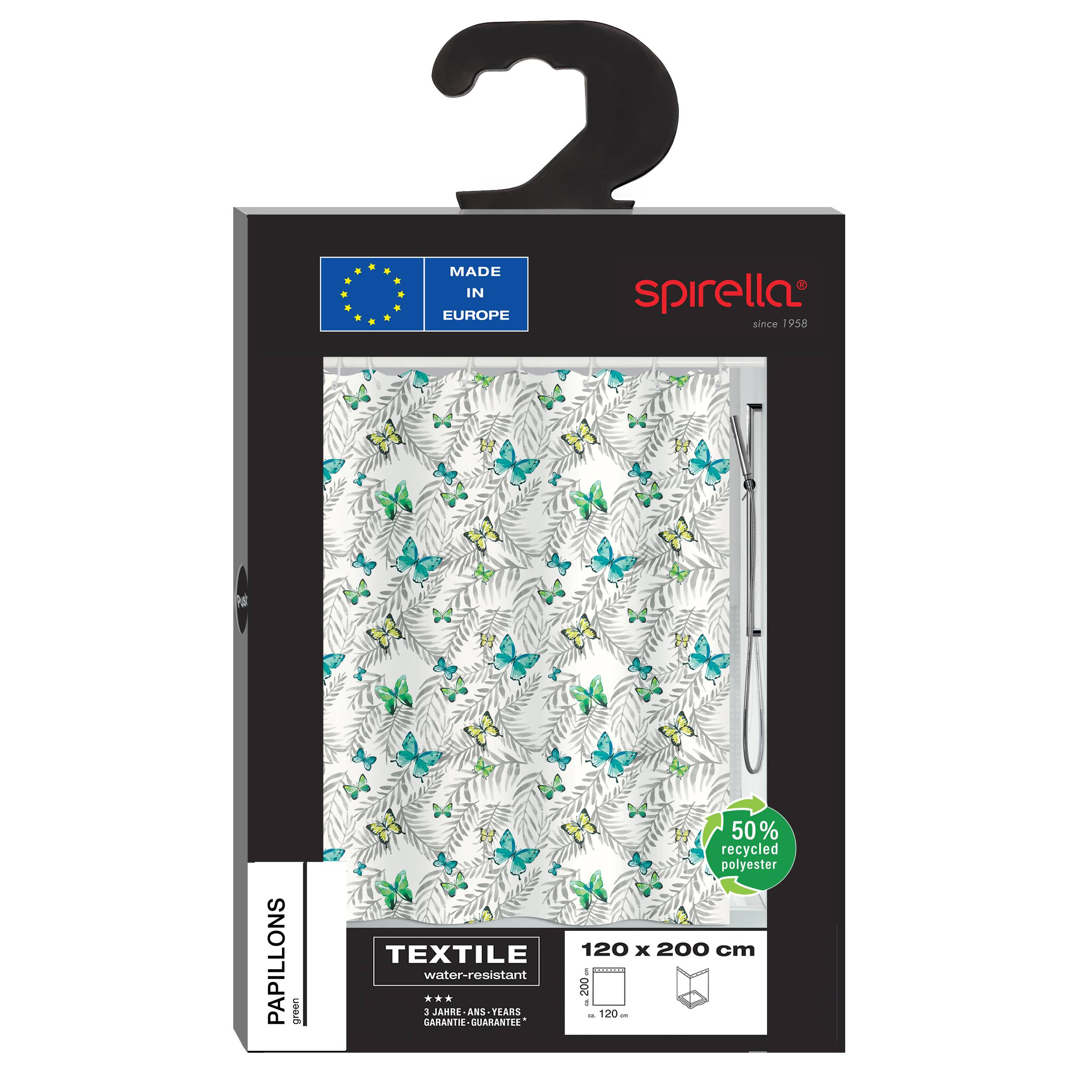 Duschvorhang TEXTILE PAPILLONS 120X200