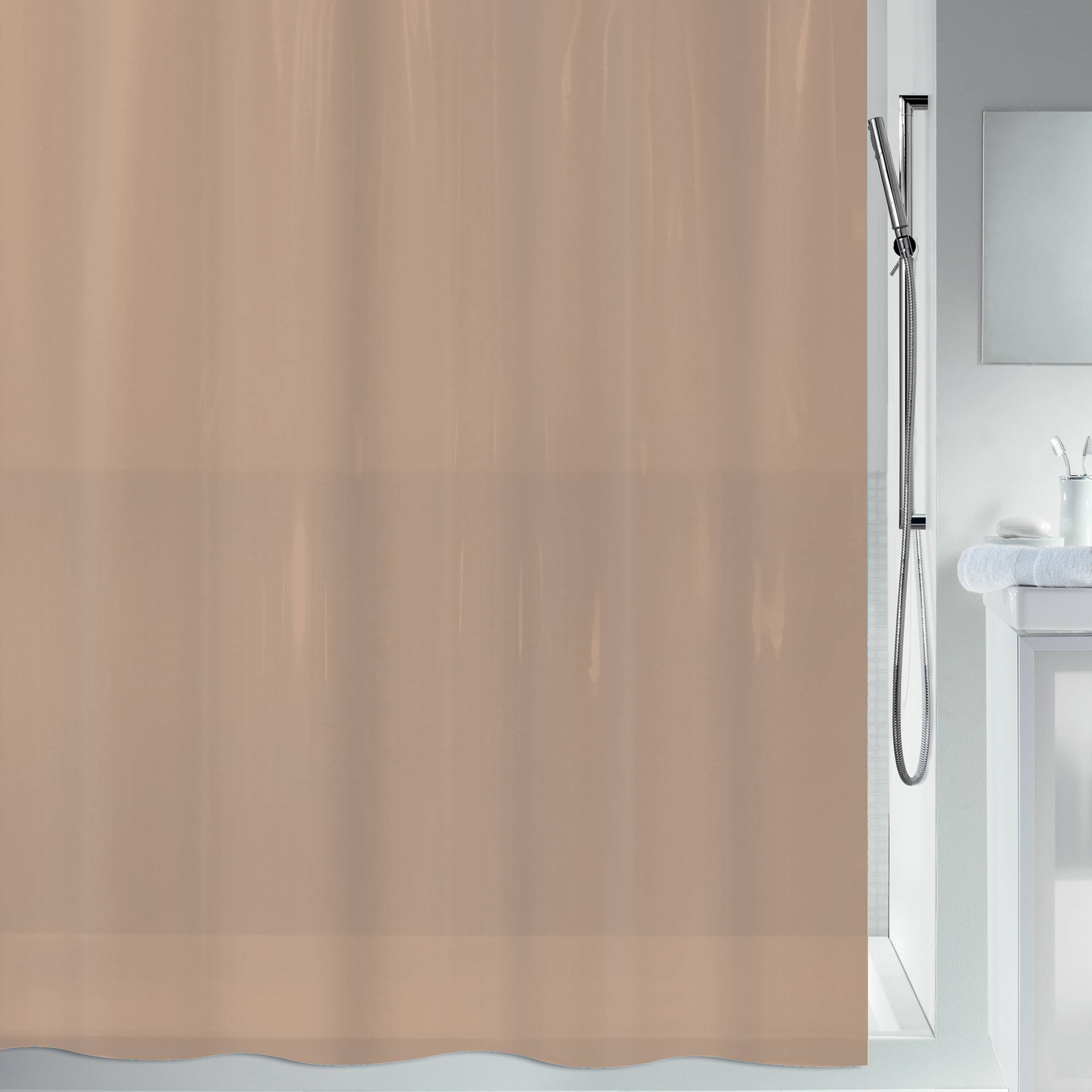Spirella Duschvorhang Peva Bio 180x200 cm, Elegant und Praktisch für Ihr Badezimmer, Wasserabweisend und Pflegeleicht, Modernes und Schickes Design