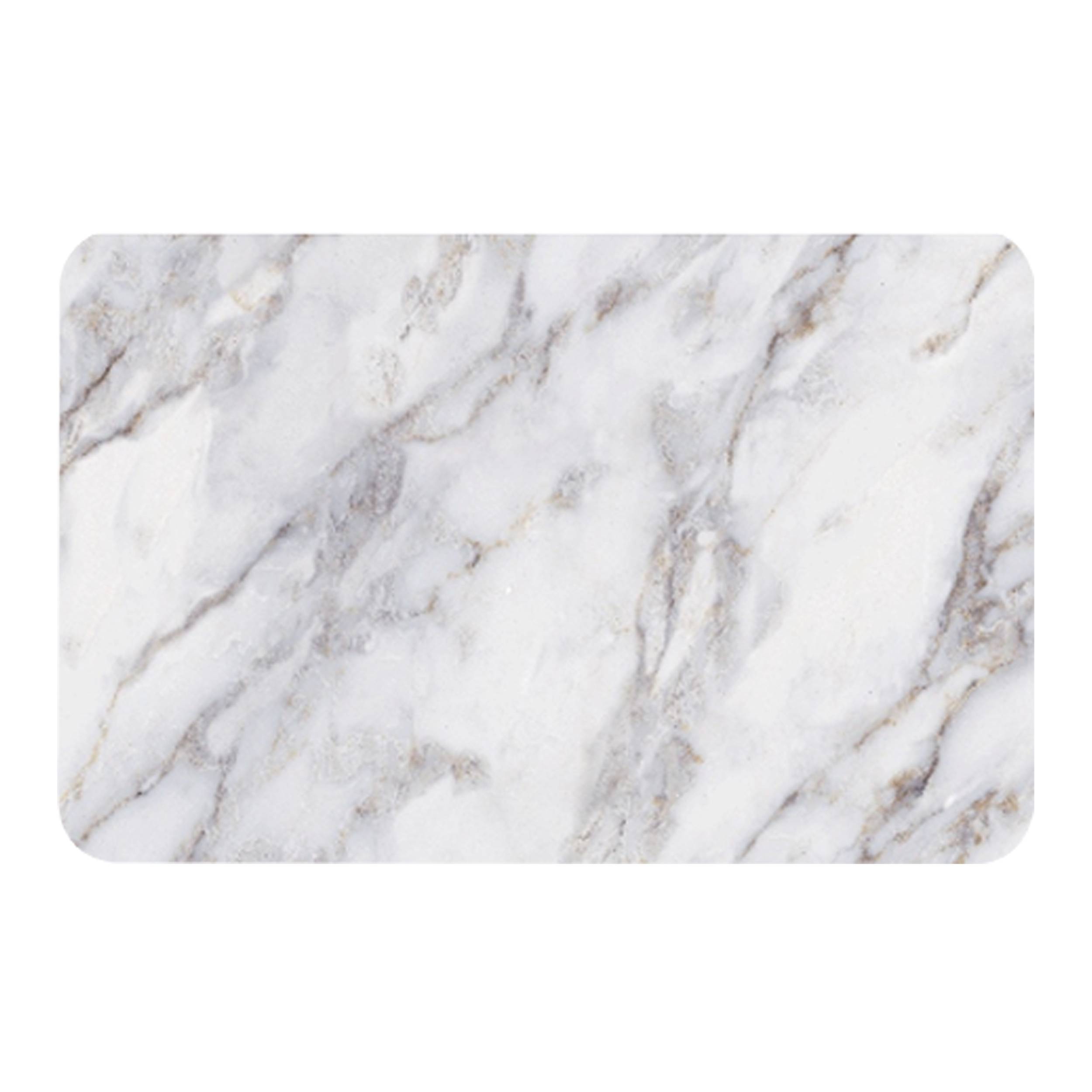 MSV Badematte Ally Kieselgur (Diatomit), 60 x 39 cm, rutschfest, Badvorleger für Badezimmer