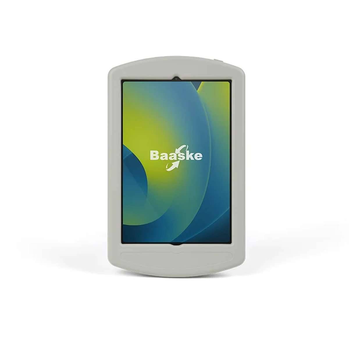 Graues tragbares Touchscreen-Gerät mit dem 