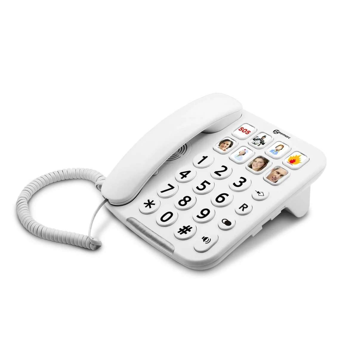 Geemarc PHOTOPHONE 110 Schnurgebundenes Telefon mit großen Tasten