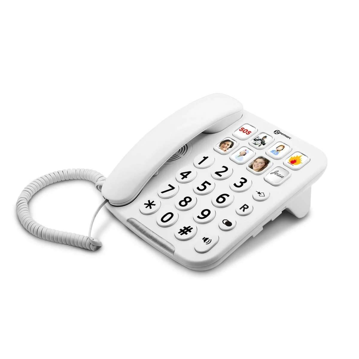 Geemarc PHOTOPHONE 110 Schnurgebundenes Telefon mit großen Tasten