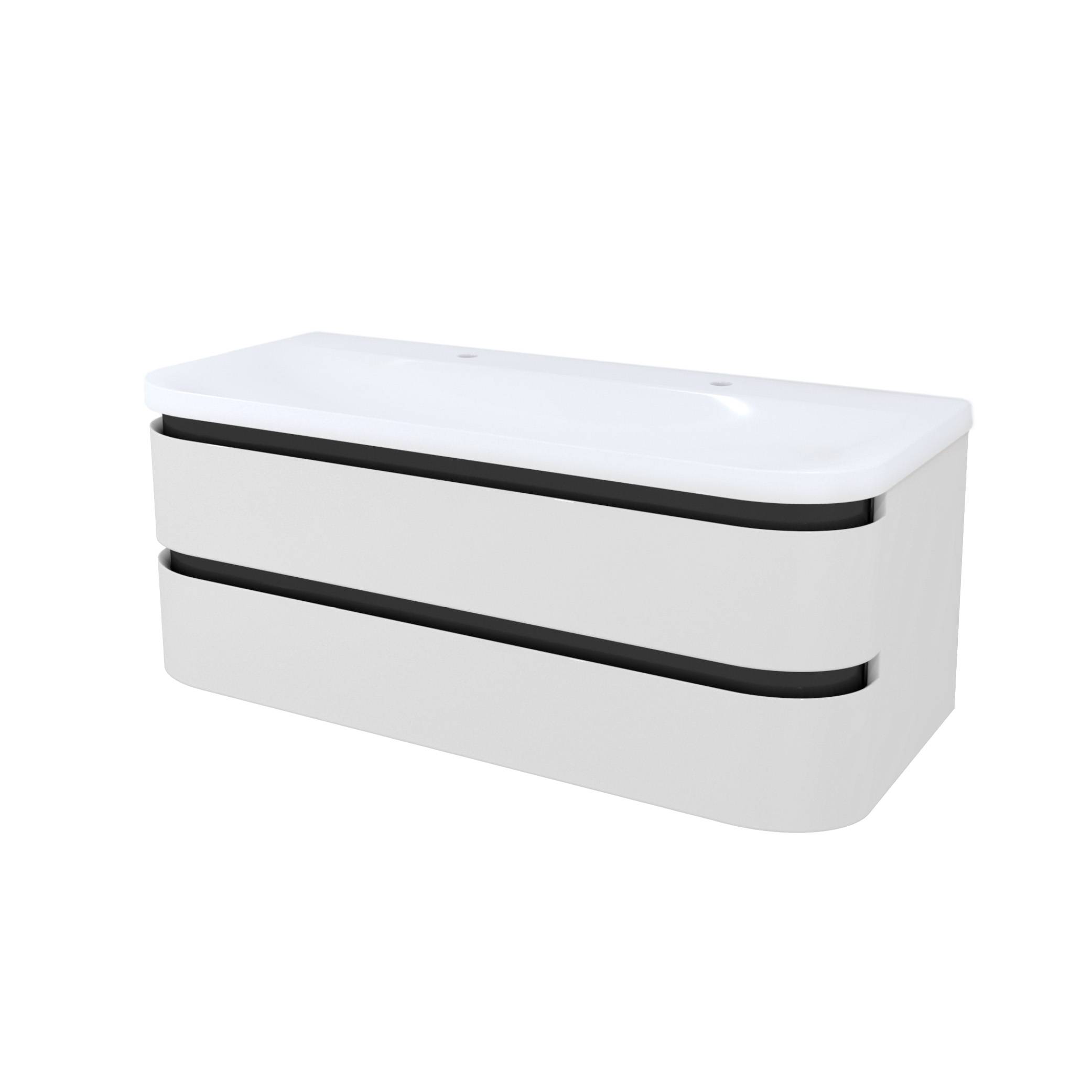 Kolpa VITTORIA Schrank mit Waschbecken OUV 120 WH