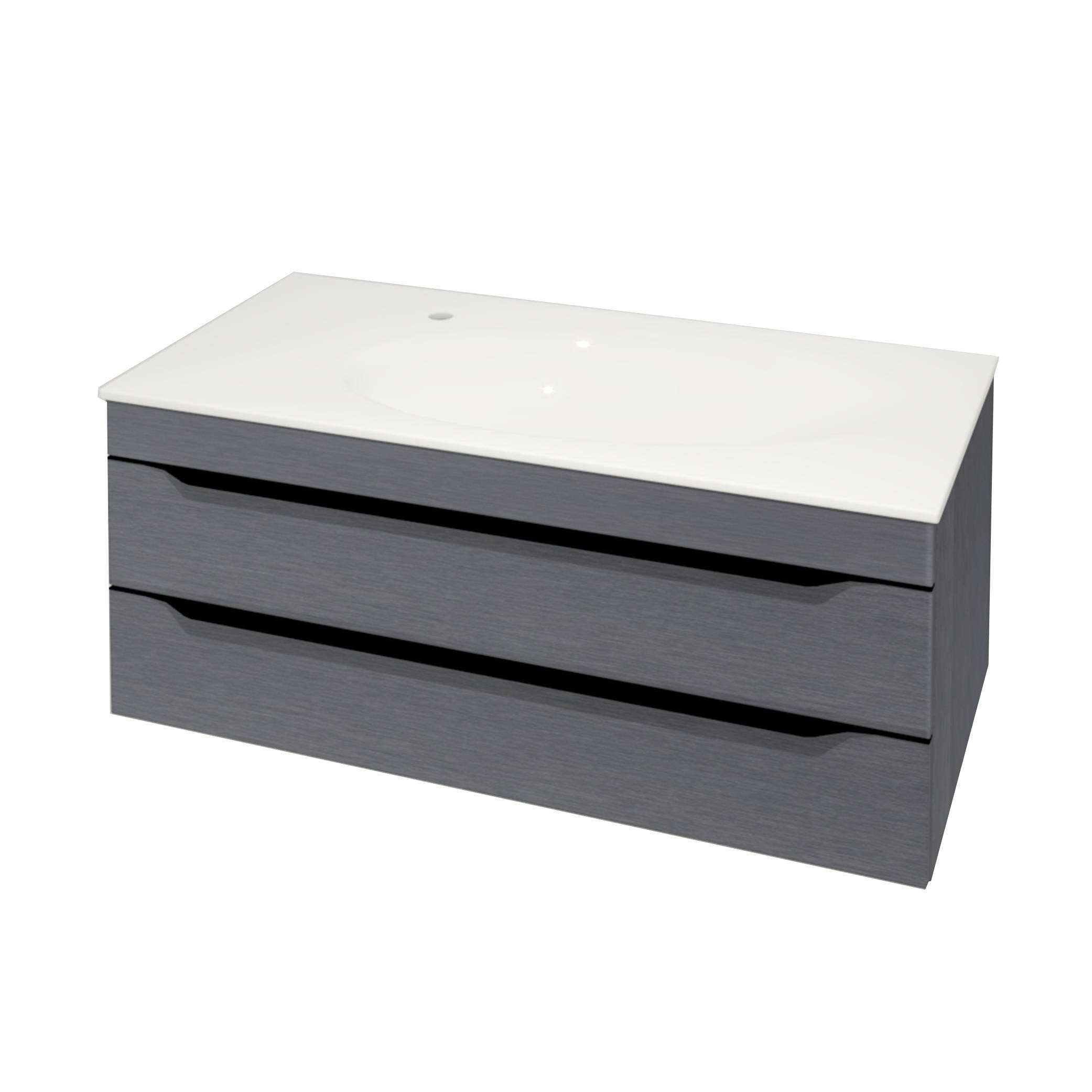 Kolpa MALAYA Schrank mit Waschbecken OUM 100 DARK GRAY