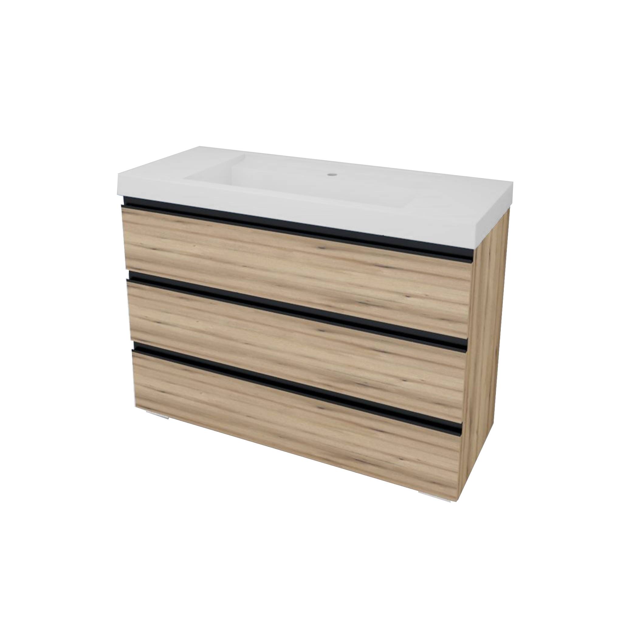 Kolpa HARMONY Schrank mit Waschbecken (stehend auf Füßen) OUHF 120 CO