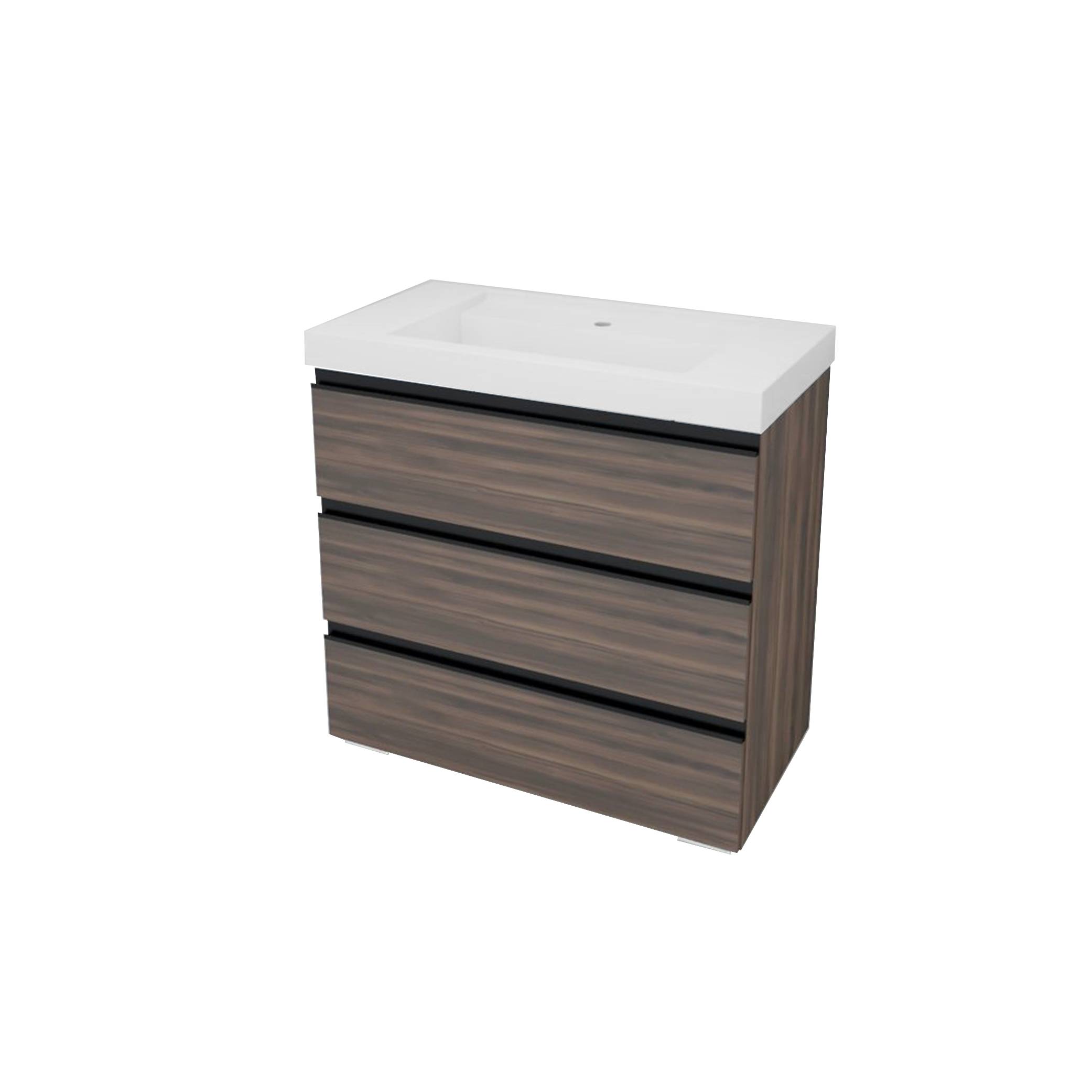 Kolpa HARMONY Schrank mit Waschbecken (stehend auf Füßen) OUHF 90 BO
