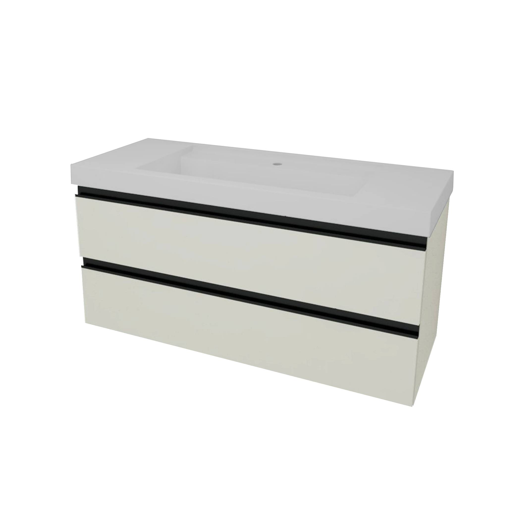 Kolpa HARMONY Schrank mit Waschbecken (hängend) OUHW 120 LG