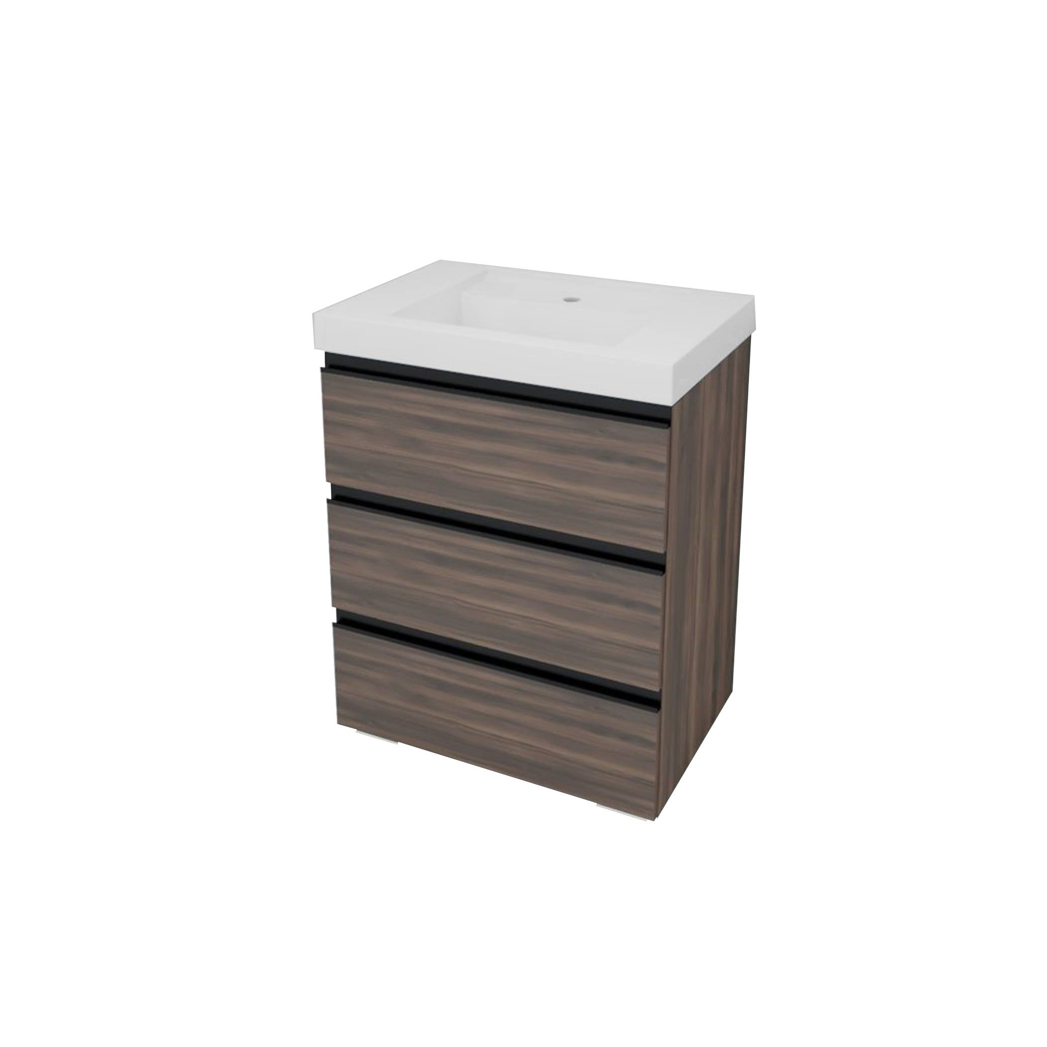 Kolpa HARMONY Schrank mit Waschbecken (stehend auf Füßen) OUHF 70 BO
