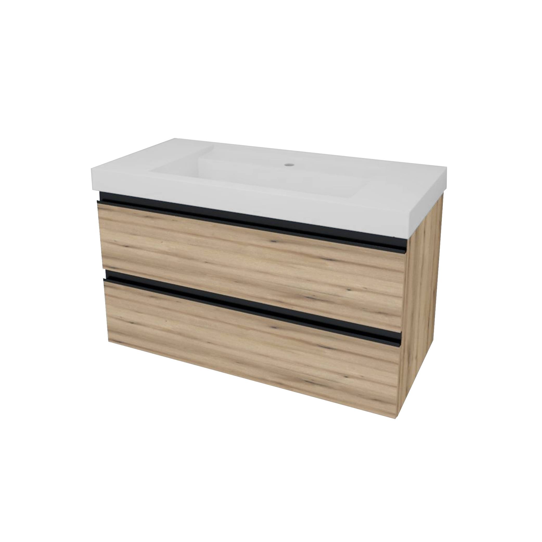 Kolpa HARMONY Schrank mit Waschbecken (hängend) OUHW 100 CO