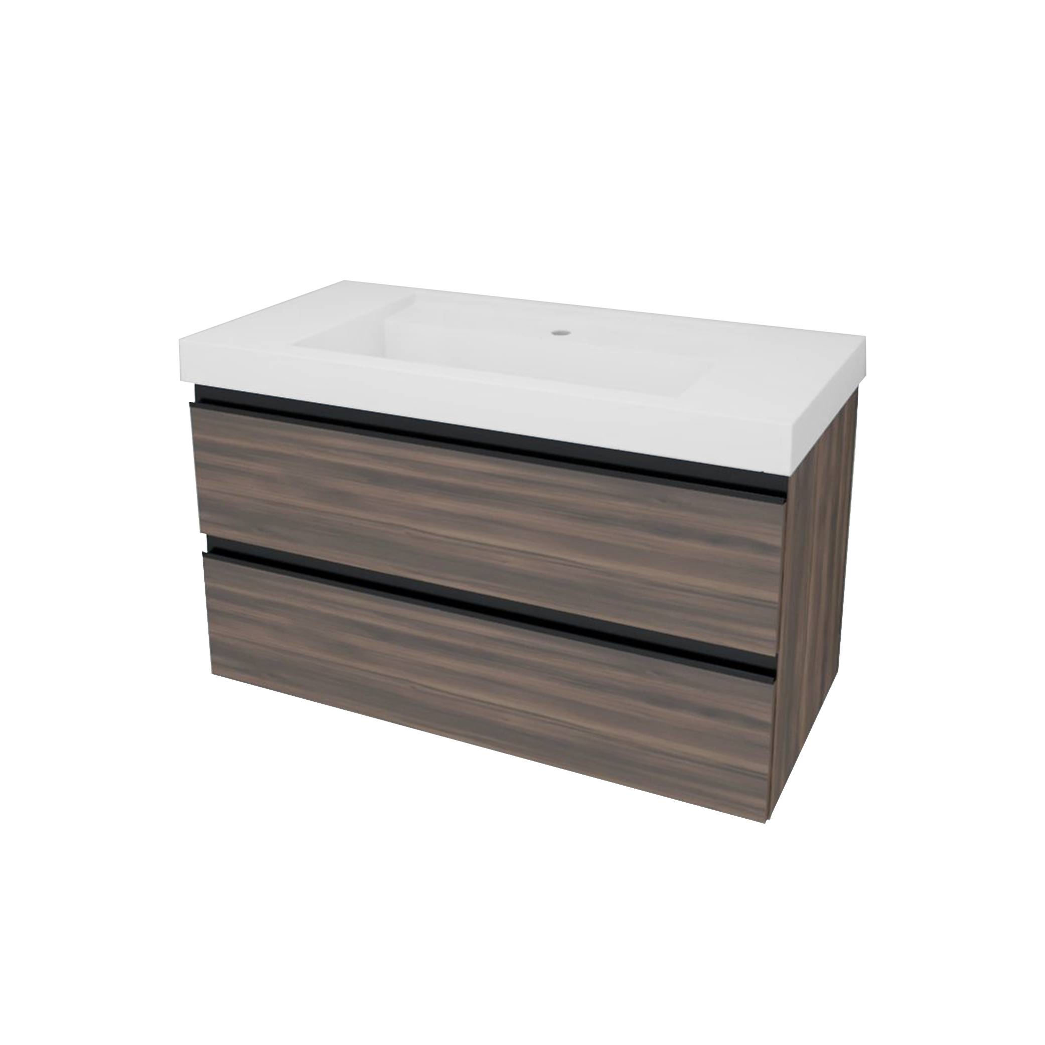 Kolpa HARMONY Schrank mit Waschbecken (hängend) OUHW 100 BO