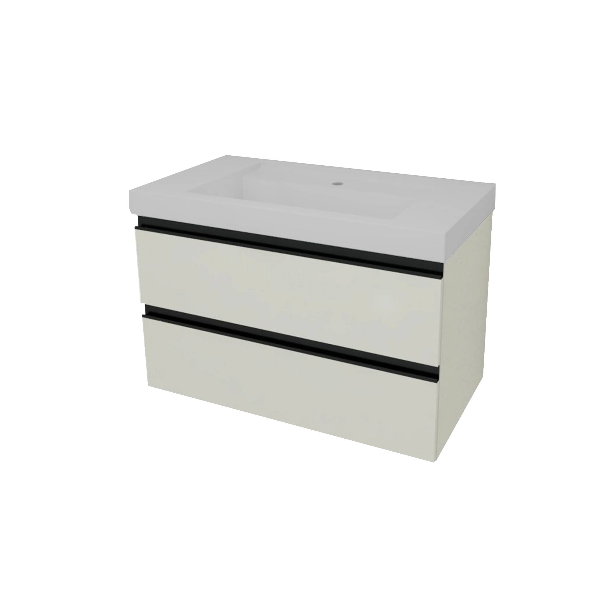 Kolpa HARMONY Schrank mit Waschbecken (hängend) OUHW 90 LG