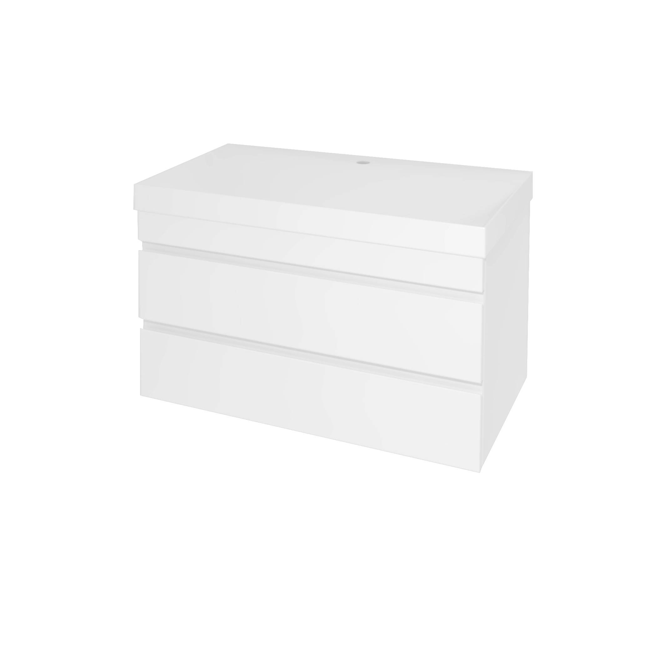 Kolpa NAOMI Schrank mit Waschbecken OUN 80 WH