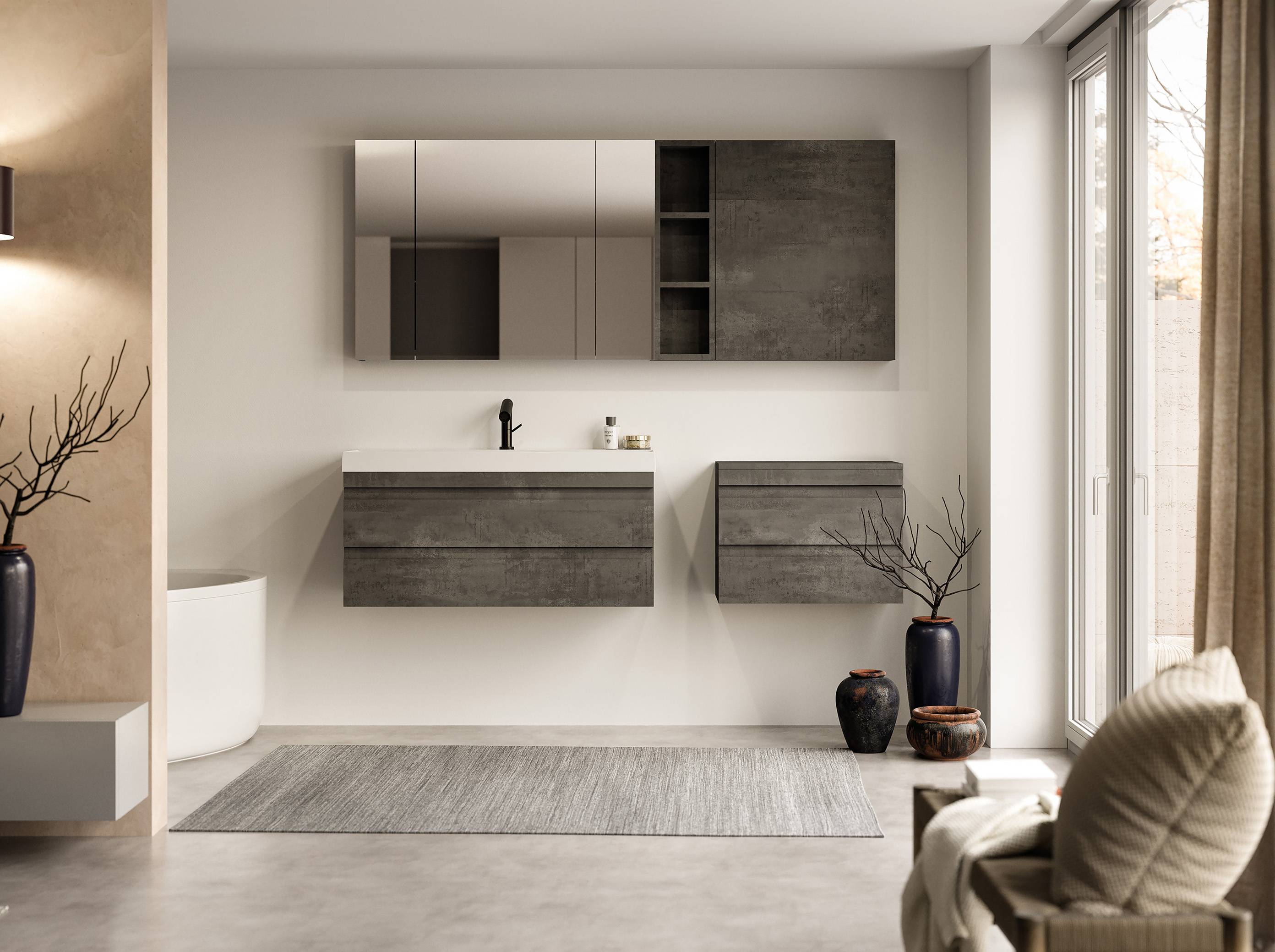 Kolpa NAOMI Schrank mit Schubladen ON 60 WH