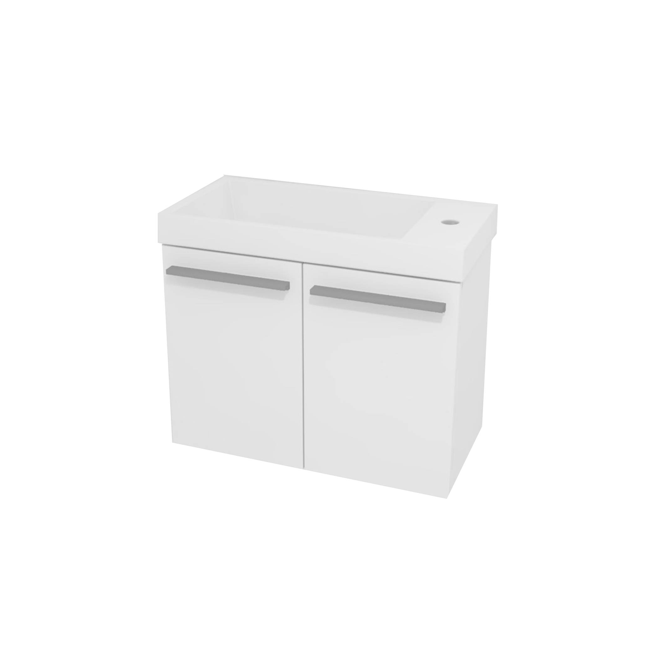 Kolpa KIKI Schrank mit Waschbecken OUK 60 WH
