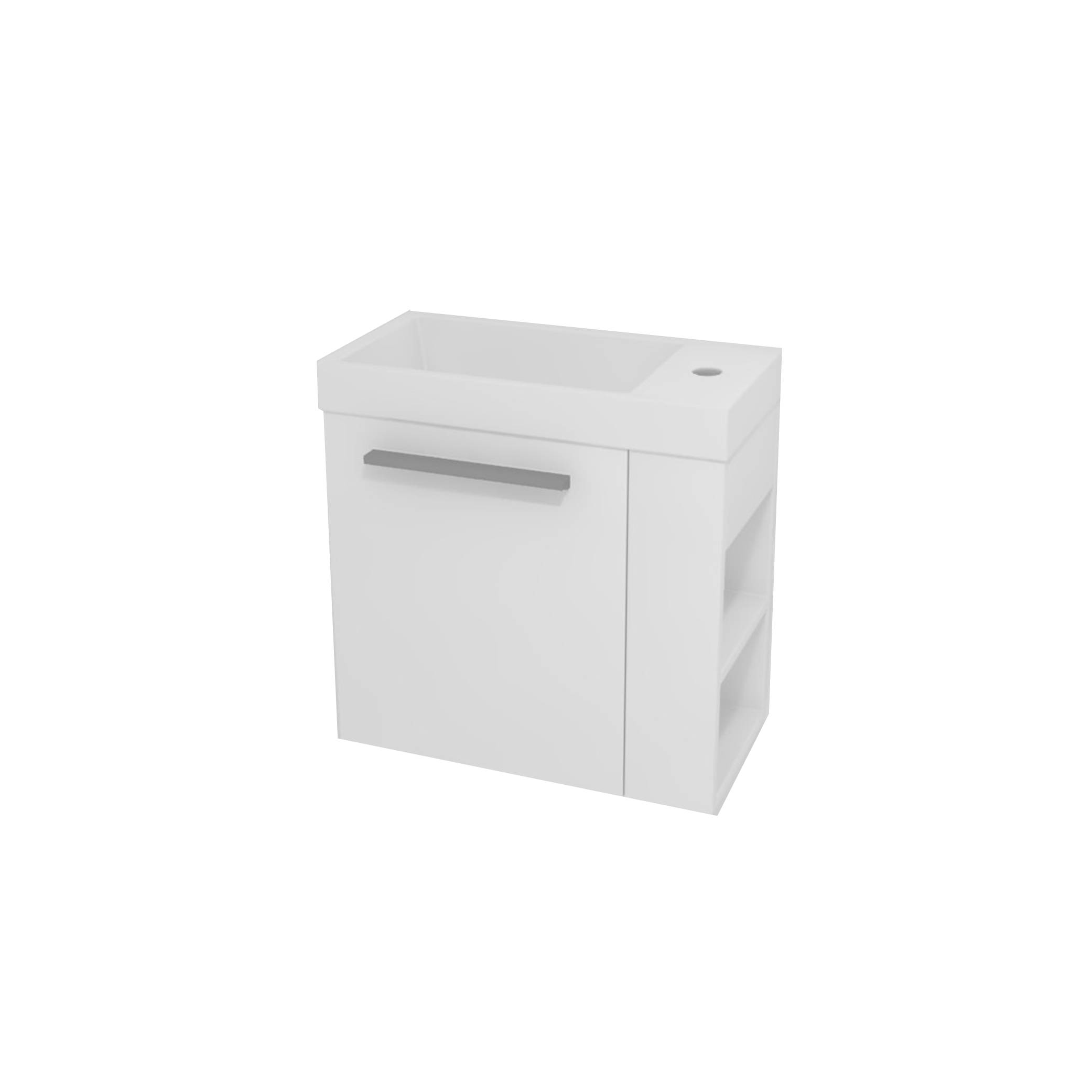 Kolpa KIKI Schrank mit Waschbecken OUK 50 L WH