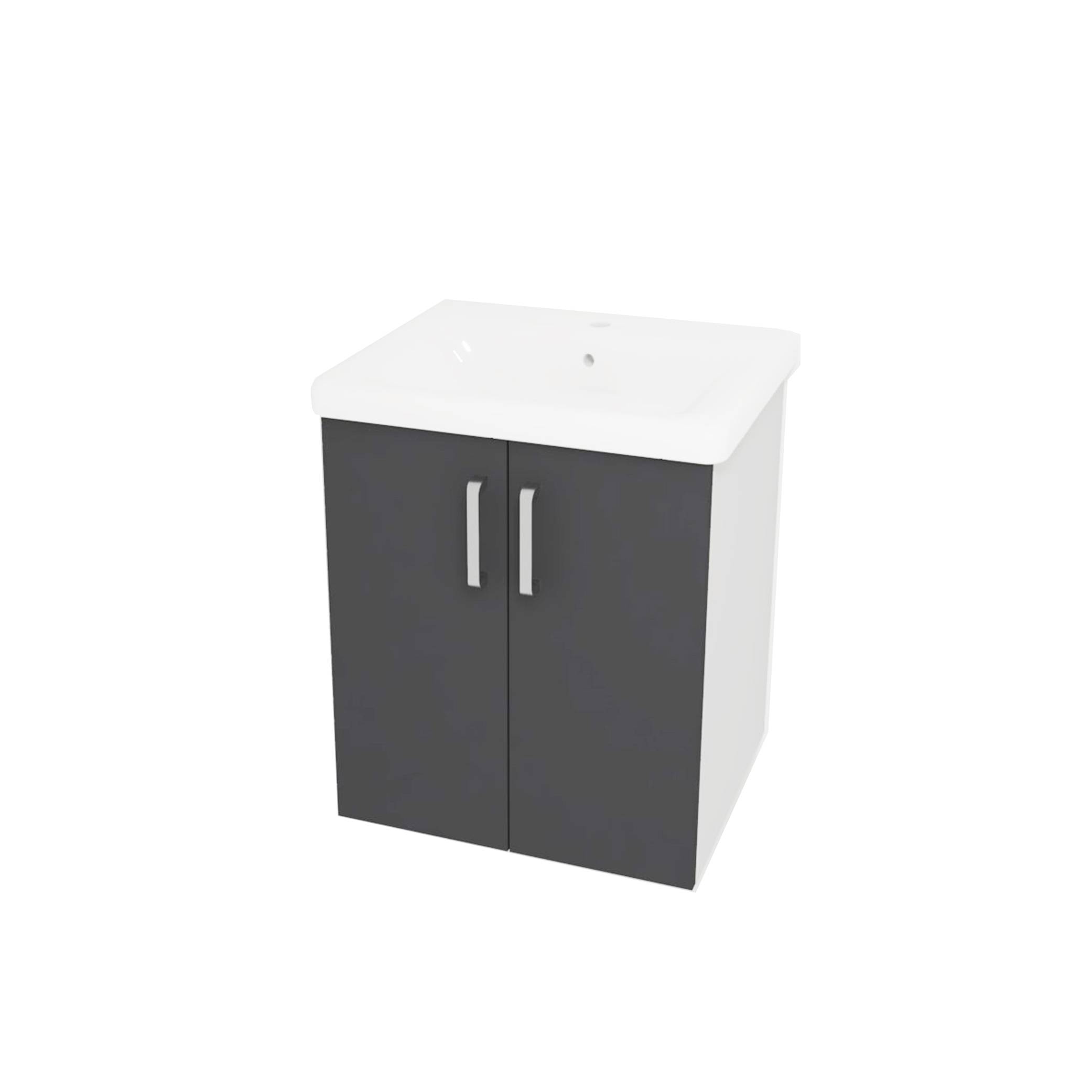 Kolpa EVELIN Schrank mit Waschbecken OUE 55 GRAY/ANT
