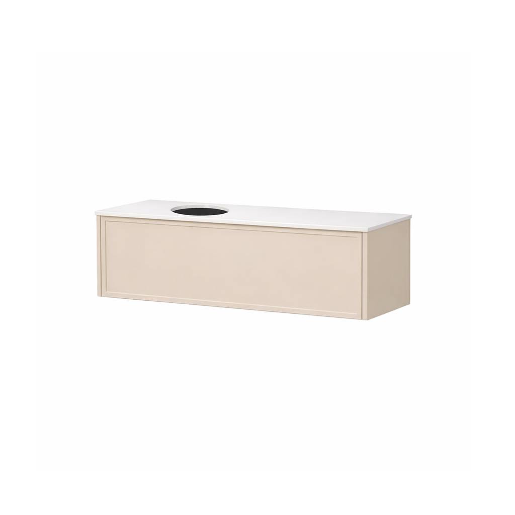 Kolpa ORPHIA Waschbecken-Unterschrank mit Kerrock-Platte und Schublade OOR 120 O/LG