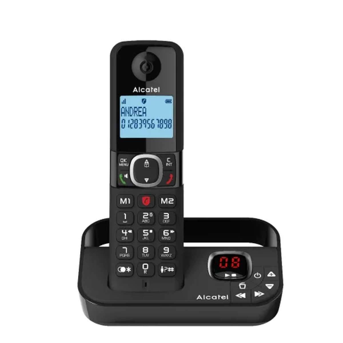 ALCATEL F860 Voice DECT-Telefon, Kabellos.Mobilteil-Schwarz