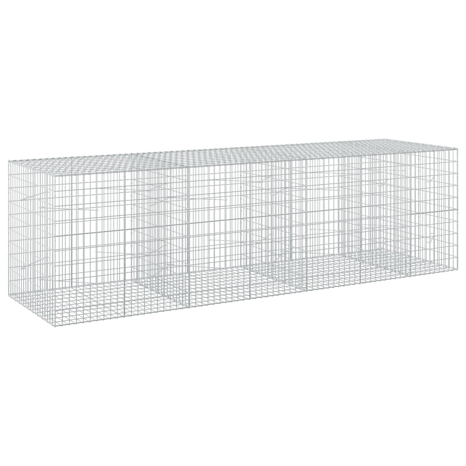 Leerer transparenter drahtgittermodellierter 3D-Rechteckkasten, in Perspektive auf weißem Hintergrund dargestellt.