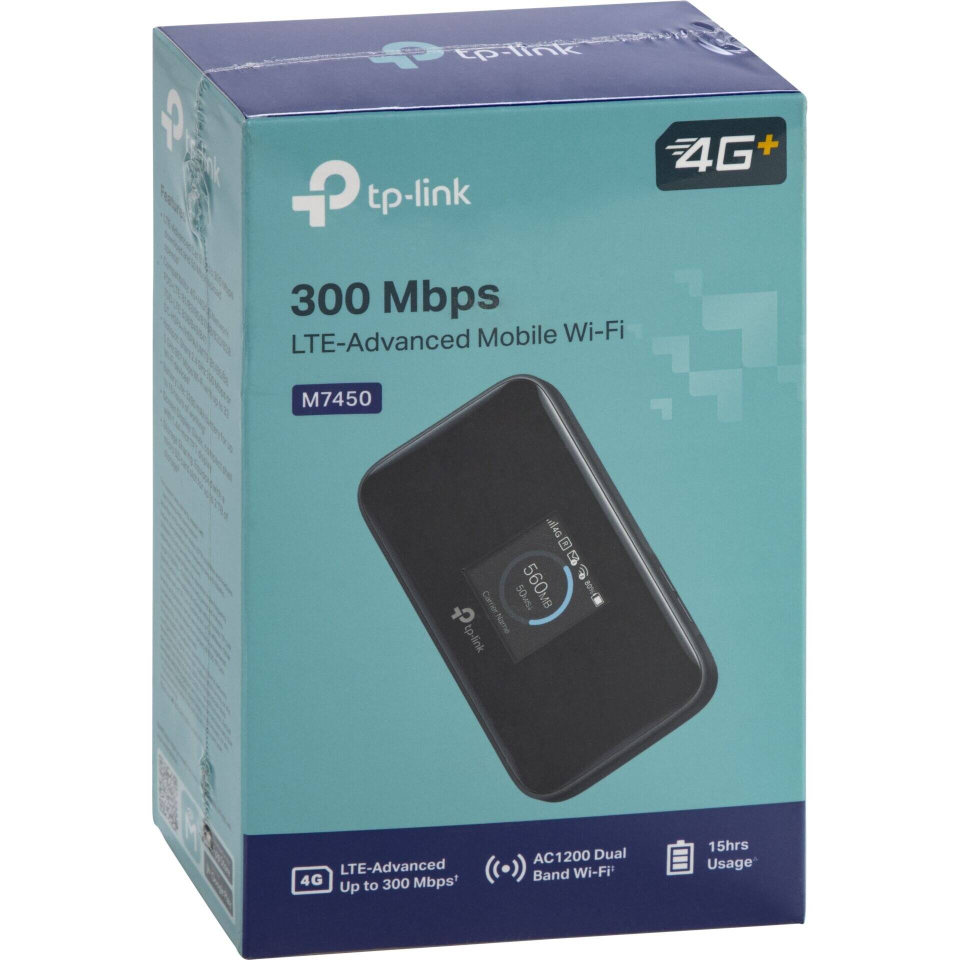 TP-Link WL-Router M7450 4G LTE-Sim Karten Slot/Display V3.0