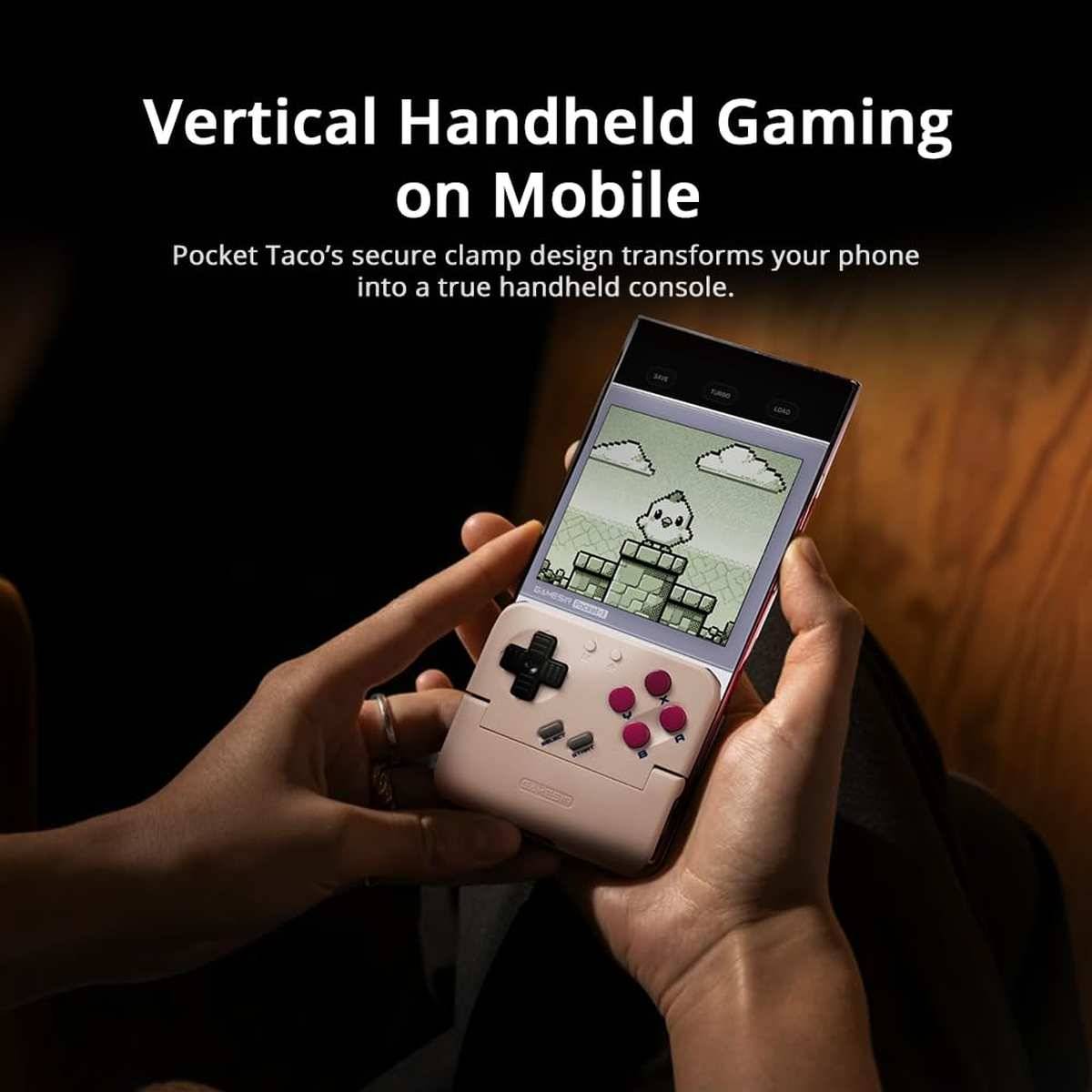 GameSir Pocket Taco Verticaler Gaming-Controller Retro Arcade Bluetooth Weiß