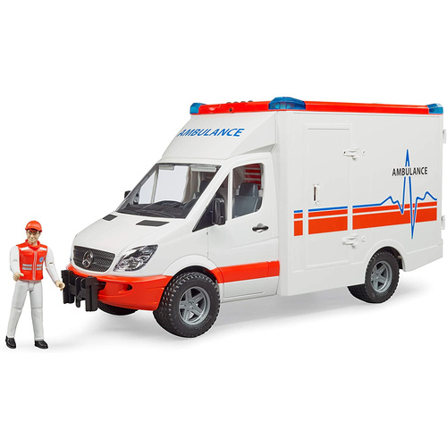 Bruder MB Sprinter Ambulanz mit Fahrer