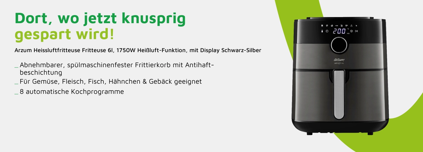 Teaser Arzum Heissluftfritteuse