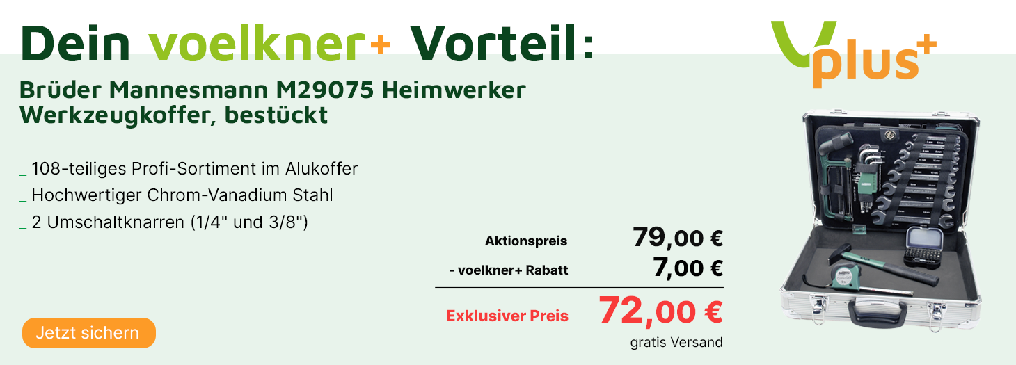 Teaser Brüder Mannesmann Heimwerker Werkzeugkoffer