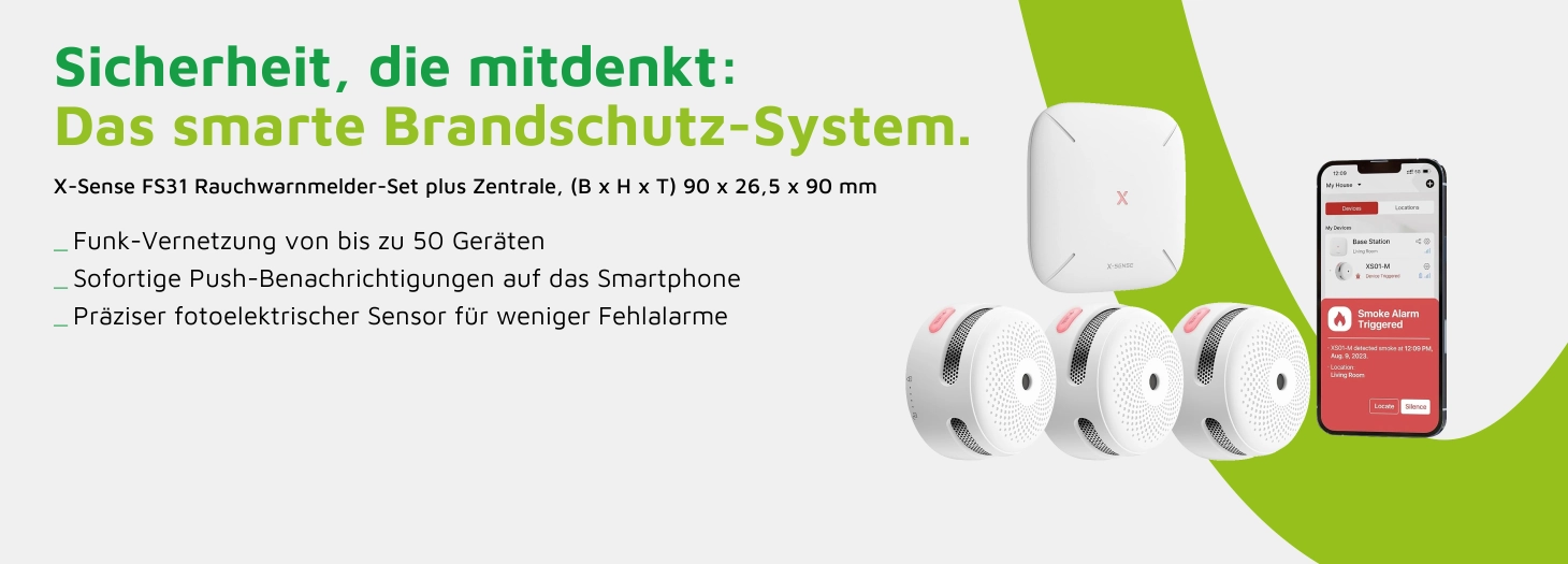 Teaser X-Sense FS31 Rauchwarnmelder-Set