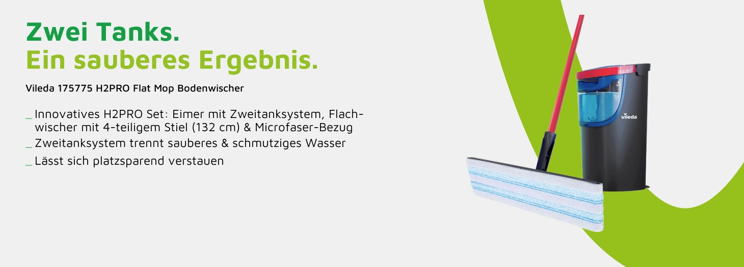 Teaser Vileda H2PRO Flat Mop